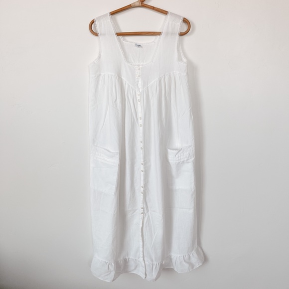 Vintage Bernette New York Cotton Prairie Dress / Nightgown - Picture 8 of 12